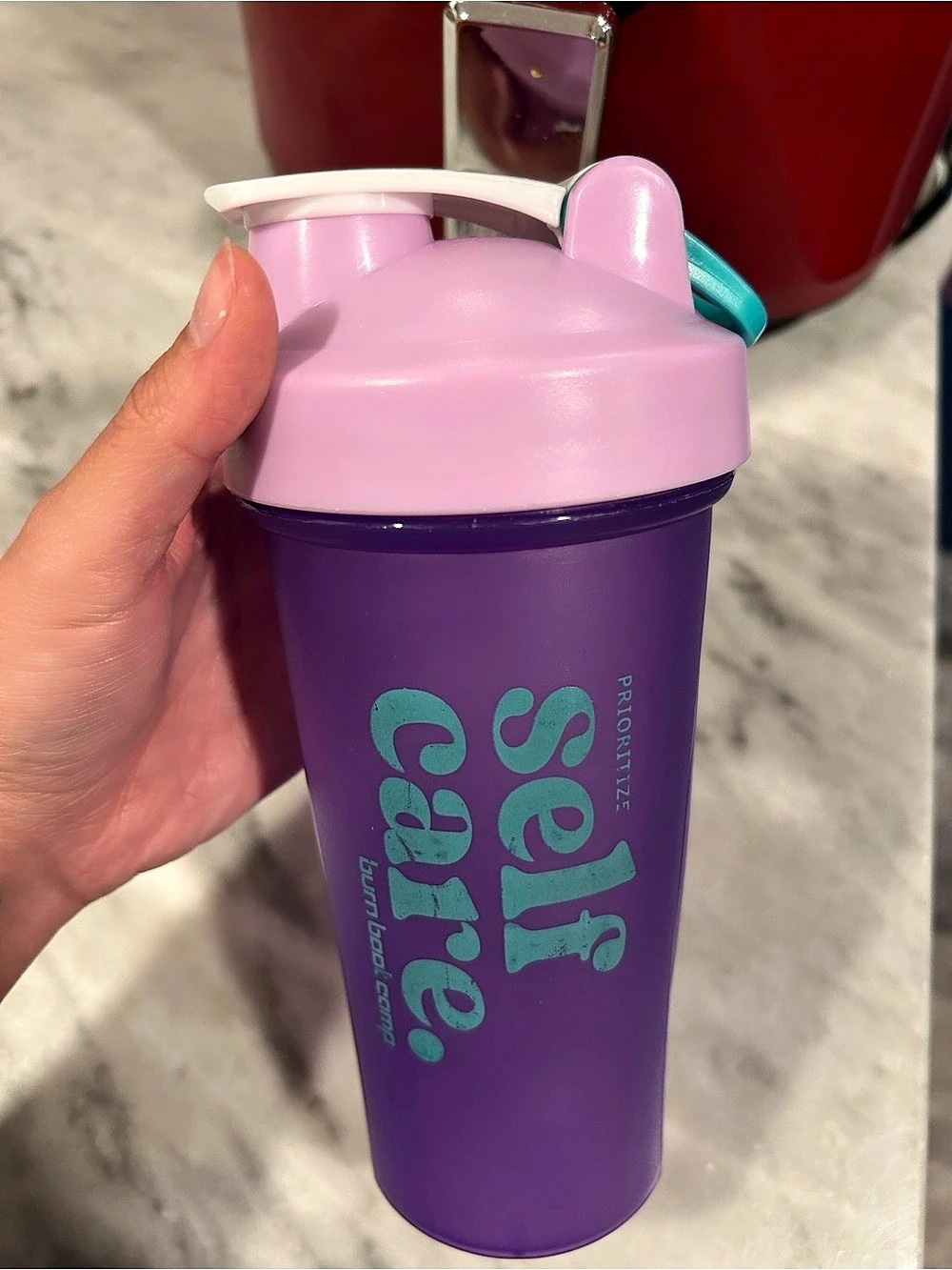 Burn boot camp 10Self Care Purple & Pink Water Bottle Like New